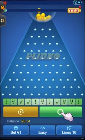 Plinko'daki gösteri